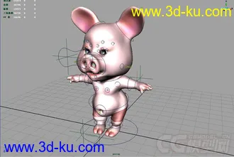 3D打印模型猪 卡通的图片