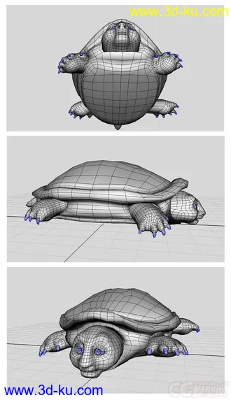3D打印模型龟 笨龟的图片