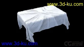 3D打印模型风吹动的桌布的图片