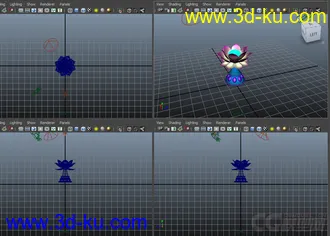 3D打印模型宝莲灯 卡通莲花灯的图片