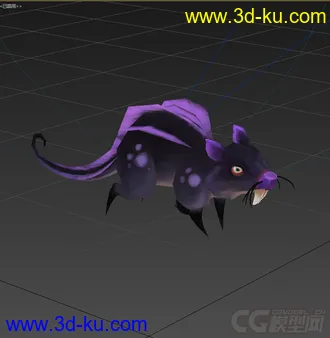 3D打印模型魔化老鼠，低模免费，有绑定动画的图片
