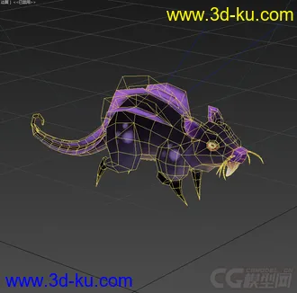 3D打印模型魔化老鼠，低模免费，有绑定动画的图片