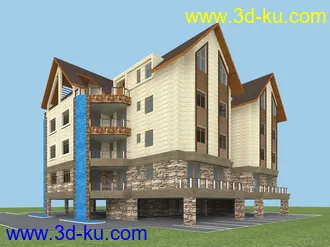 3D打印模型自己做的建筑  有用的拿去的图片