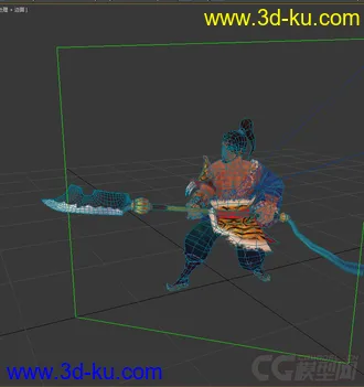3D打印模型战士，低模免费，带绑定动画的图片