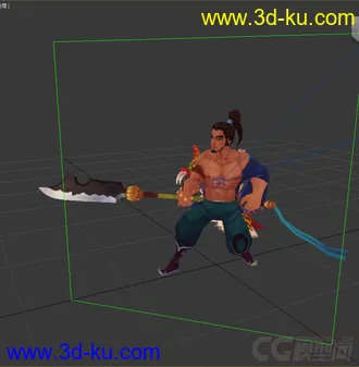 3D打印模型战士，低模免费，带绑定动画的图片