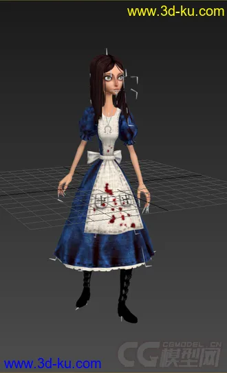 3D打印模型女生，低模免费的图片