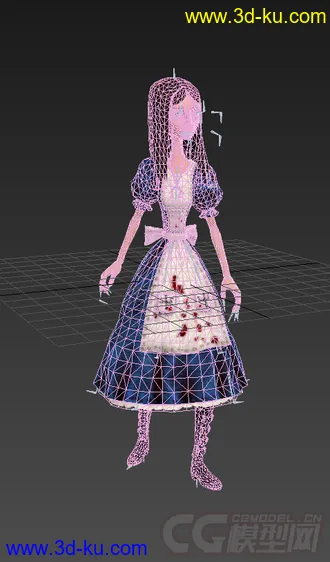3D打印模型女生，低模免费的图片