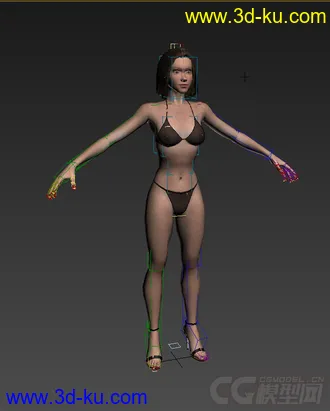 3D打印模型低模免费，女生的图片