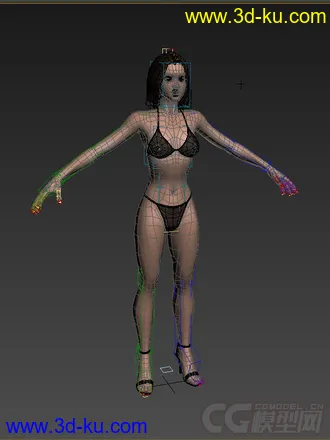 3D打印模型低模免费，女生的图片