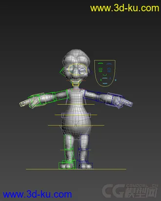 3D打印模型Q版低模，免费，无贴图的图片