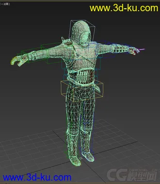 3D打印模型男人，低模，刺客，免费的图片