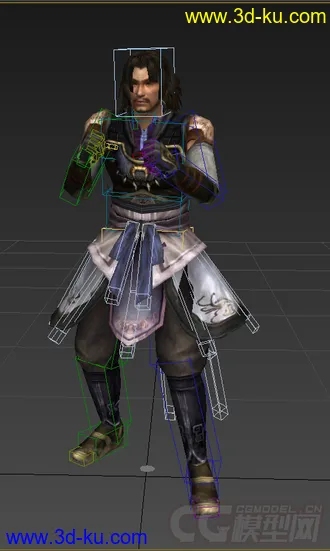 3D打印模型男人战士，格斗，低模免费，带绑定动画的图片
