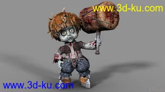 3D打印模型恐怖娃娃的图片
