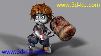 3D打印模型恐怖娃娃的图片
