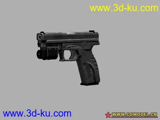 3D打印模型几把精致手枪的图片