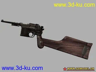 3D打印模型几把精致手枪的图片