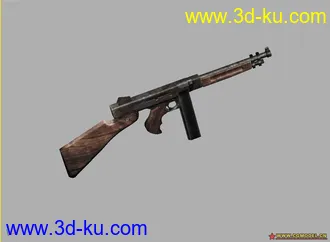 3D打印模型几把精致冲锋枪的图片