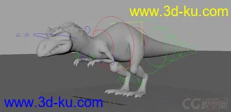 3D打印模型带绑定的恐龙的图片