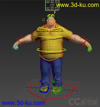 3D打印模型男人，外国人的图片