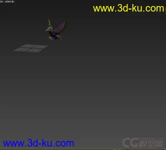 3D打印模型乌鸦，带绑定动画，免费的图片