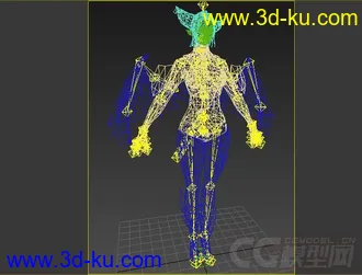 免费玄幻蝙蝠女模型下载的图片