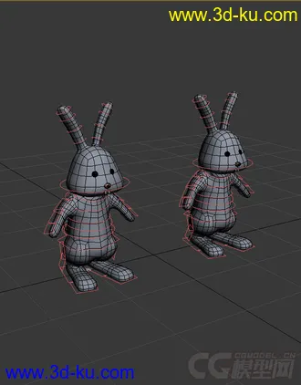 3D打印模型兔子，免费的图片