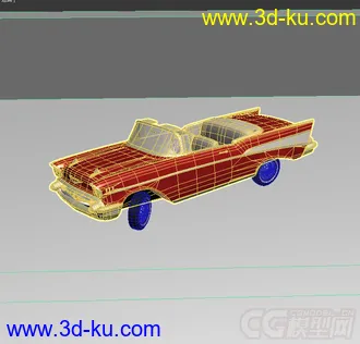 3D打印模型小车带绑定动画，免费低模的图片