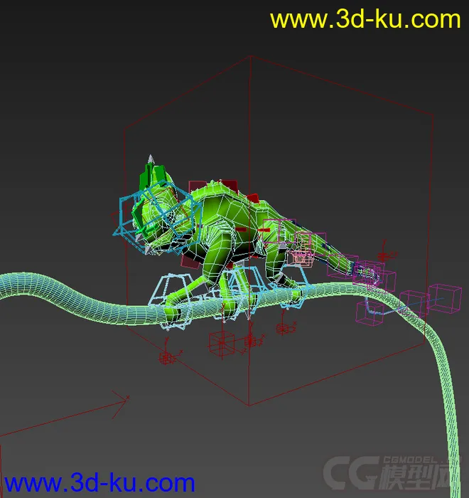 变色龙，写实类带动画模型的图片5