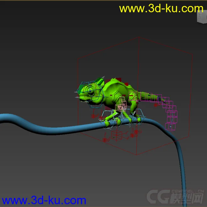 变色龙，写实类带动画模型的图片6