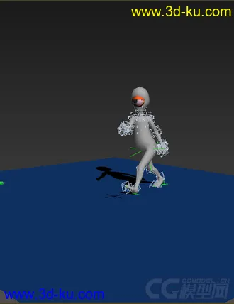 3D打印模型低模免费，绑定动画，外星人，行走的图片