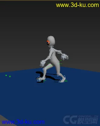 3D打印模型低模免费，绑定动画，外星人，行走的图片