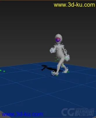 3D打印模型低模免费，绑定动画，外星人，行走的图片