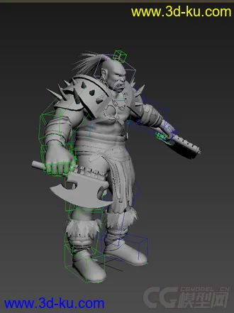 3D打印模型兽人的图片