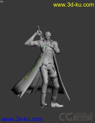 3D打印模型鬼泣，带绑定动画的图片