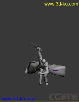3D打印模型鬼泣，带绑定动画的图片