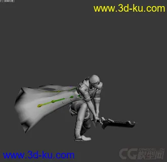 3D打印模型鬼泣，带绑定动画的图片
