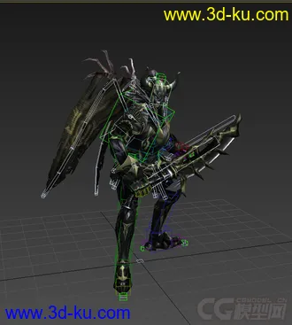 3D打印模型怪物，免费下载，绑定动画的图片