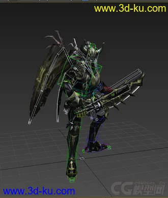 3D打印模型怪物，免费下载，绑定动画的图片