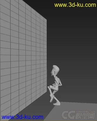 3D打印模型低模免费，绑定动画，跑酷男人的图片