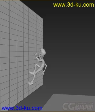 3D打印模型低模免费，绑定动画，跑酷男人的图片