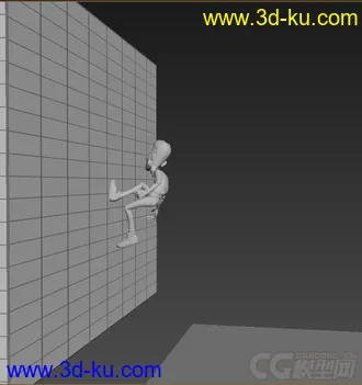 3D打印模型低模免费，绑定动画，跑酷男人的图片