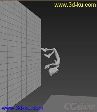 3D打印模型低模免费，绑定动画，跑酷男人的图片