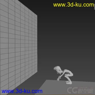 3D打印模型低模免费，绑定动画，跑酷男人的图片