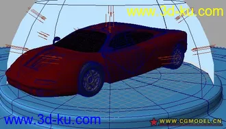 3D打印模型非常适合初学者的一款小轿车~~~的图片