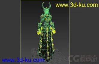 免费有绑定牛角女战士模型的图片