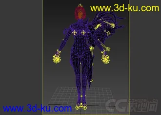 免费有绑定女精灵战士模型的图片