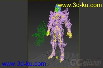 免费有绑定斧头战士模型下载的图片