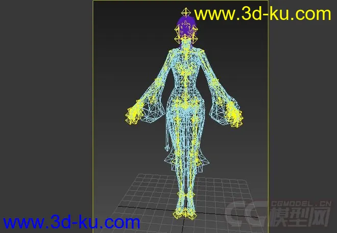 免费有绑定美女精灵模型下载的图片1