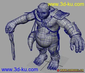 3D打印模型怪物低模~非常适合学习用的图片