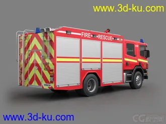 3D打印模型消防车的图片